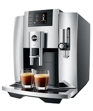 E8 Jura Capresso Automatic Coffee Machine - Chrome