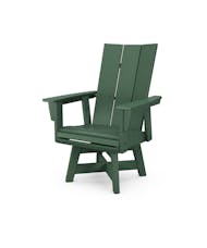 Modern Curveback Adirondack Swivel Dining Chair - Green