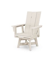 Modern Curveback Adirondack Swivel Dining Chair - Sand