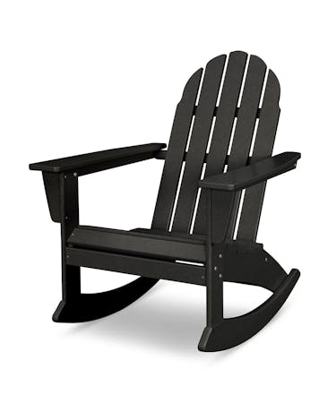 Vineyard Adirondack Rocking Chair - Black