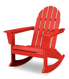 Vineyard Adirondack Rocking Chair - Sunset Red