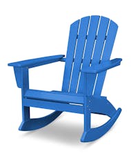Nautical Adirondack Rocking Chair - Pacific Blue