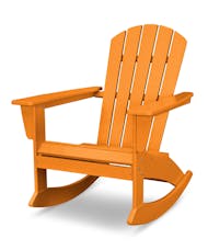 Nautical Adirondack Rocking Chair - Tangerine