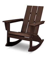 Modern Adirondack Rocking Chair - Mahogany