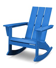 Modern Adirondack Rocking Chair - Pacific Blue
