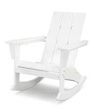 Modern Adirondack Rocking Chair - White