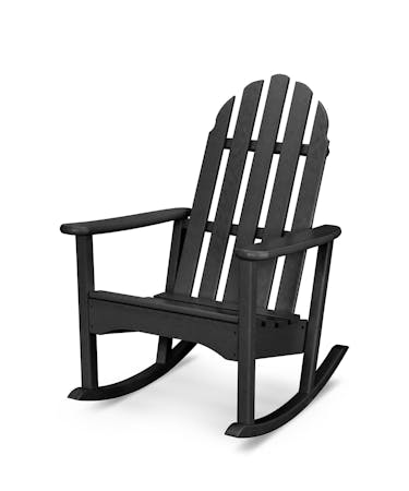 Classic Adirondack Rocking Chair - Black