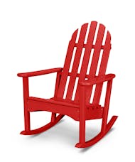 Classic Adirondack Rocking Chair - Sunset Red