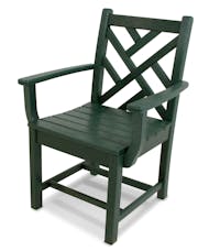 Chippendale Dining Arm Chair - Green