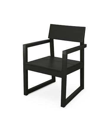 Edge Dining Arm Chair - Black