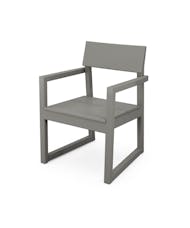 Edge Dining Arm Chair - Slate Grey