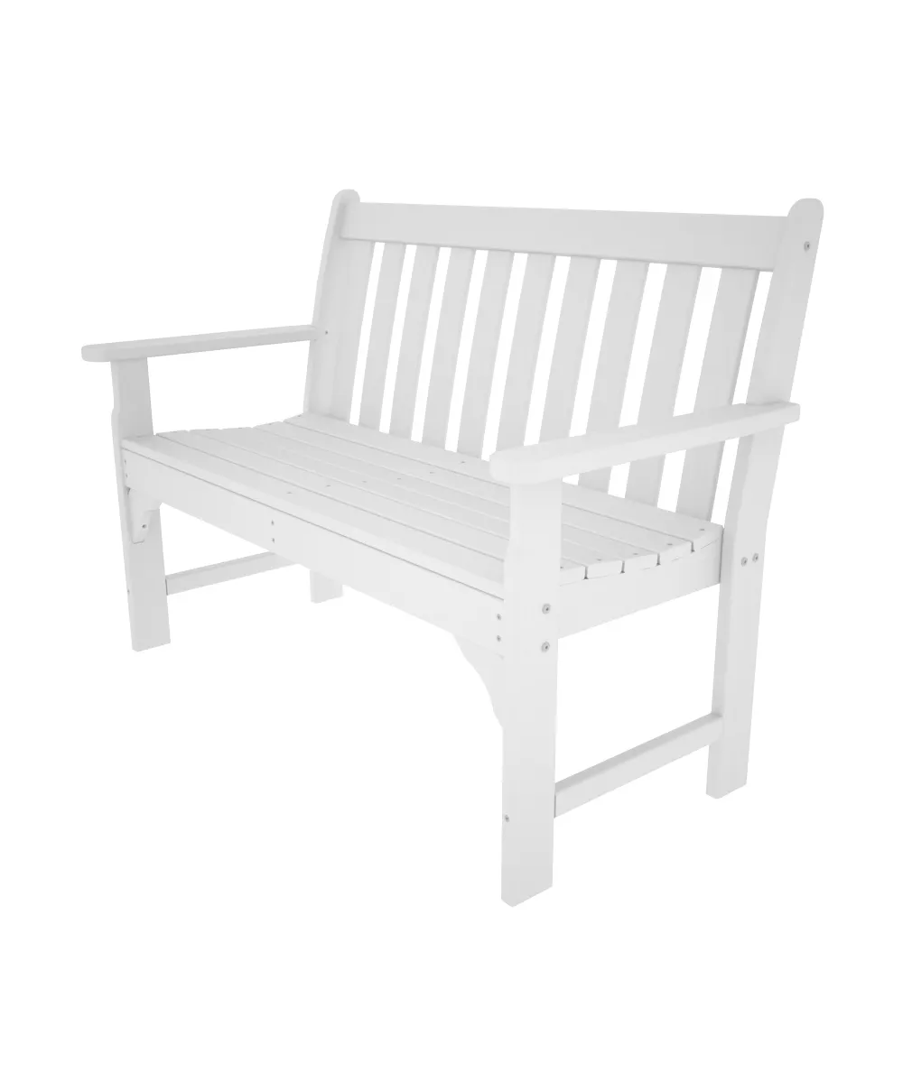 48" Garden Bench - White