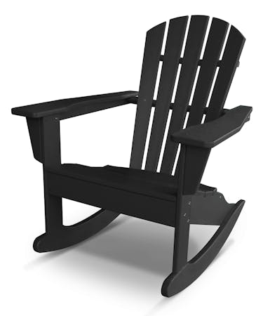 Palm Coast Adirondack Rocking Chair - Black