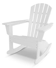 Palm Coast Adirondack Rocking Chair - White