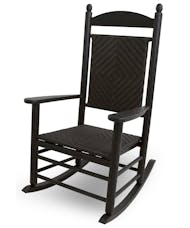 Jefferson Rocking Chair - Black with Cahaba Weave