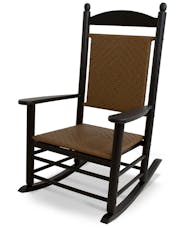 Jefferson Rocking Chair - Black with Tigerwood Weave