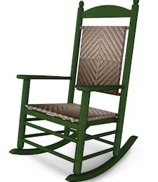 Jefferson Rocking Chair - Green with Cahaba Weave
