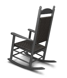 Jefferson Rocking Chair - Slate Grey with Cahaba Weave