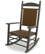 Jefferson Rocking Chair - Slate Grey with Tigerwood Weave