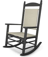 Jefferson Rocking Chair - Slate Grey with White Weave
