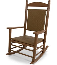Jefferson Rocking Chair - Teak with Tigerwood Weave