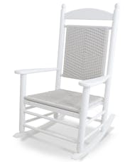 Jefferson Rocking Chair - White with White Weave