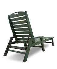 Nautical Chaise with Arms - Green