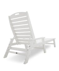 Nautical Chaise with Arms - White