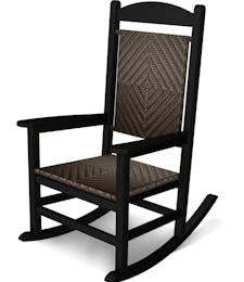 Presidential Woven Rocking Chair - Black/Cahaba