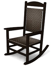 Presidential Woven Rocking Chair - Mahogany/Cahaba