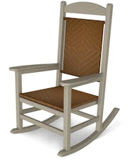 Presidential Woven Rocking Chair - Sand/Tigerwood