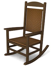 Presidential Woven Rocking Chair - Teak/Tigerwood