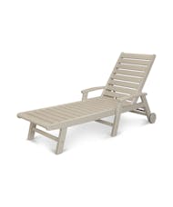 Signature Chaise with Wheels - Sand