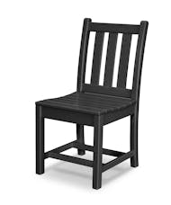 Traditional Garden Dining Side Chair - Black