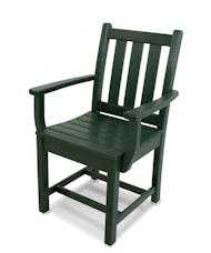 Traditional Garden Dining Arm Chair - Green