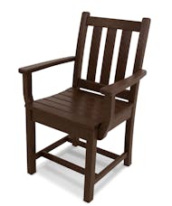 Traditional Garden Dining Arm Chair - Mahogany