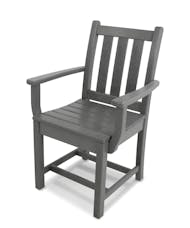 Traditional Garden Dining Arm Chair - Slate Grey