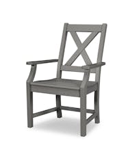 Braxton Dining Arm Chair - Slate Grey