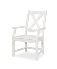 Braxton Dining Arm Chair - White