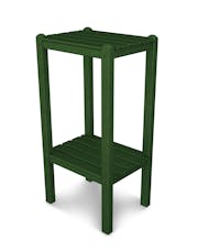 Two Shelf Bar Side Table - Green