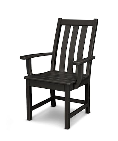 Vineyard Dining Arm Chair - Black